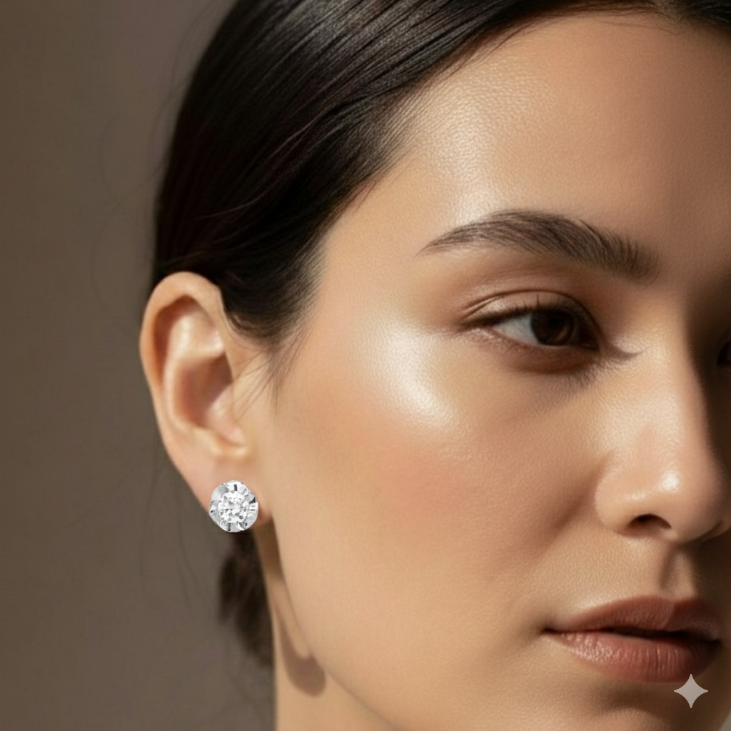 92.5 Silver Snowburst Studs