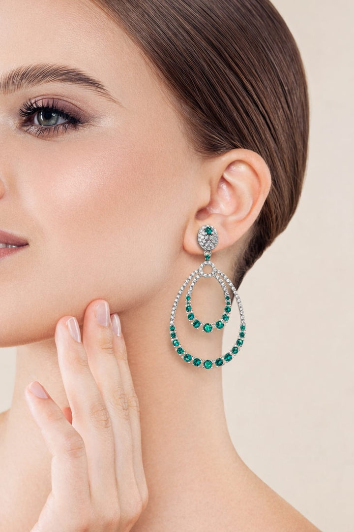 Emerald Eclipse Earrings