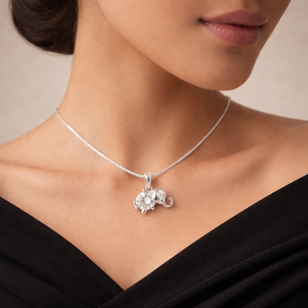 92.5 Silver Elephant Wish Charm