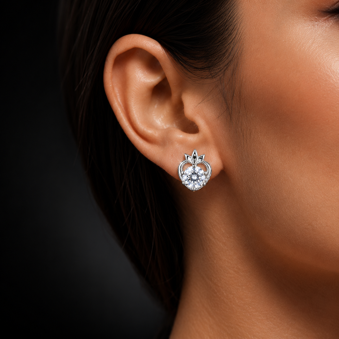 Lotus Grace Silver Studs