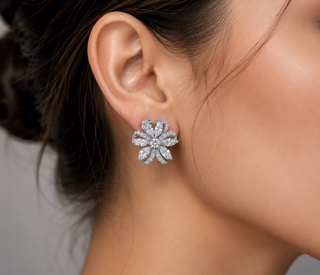 Starlight Blossom Stud Earrings